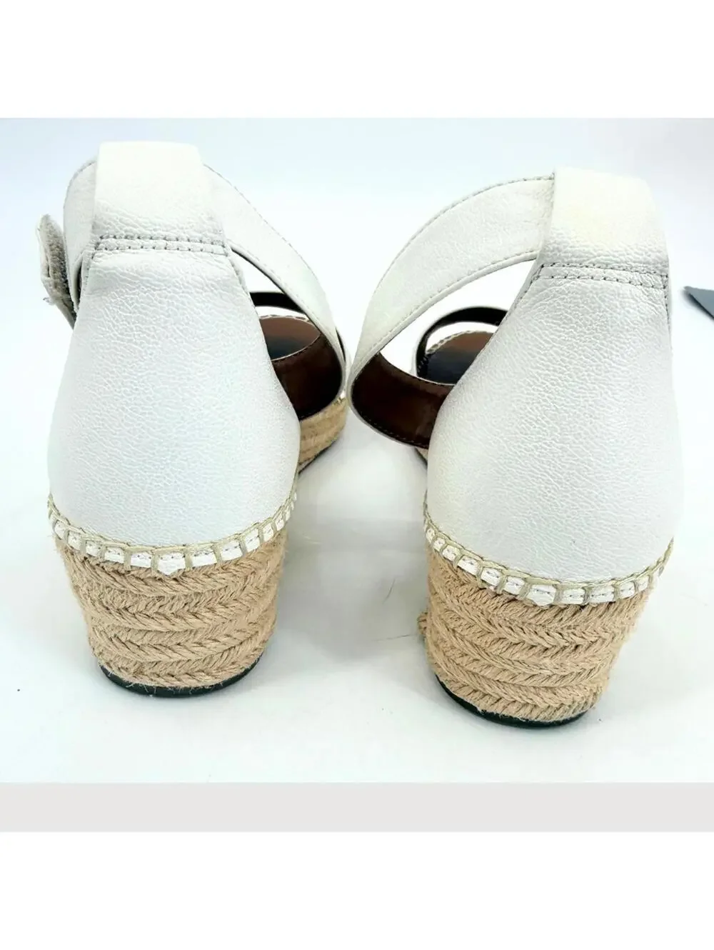 Franco Sarto Pela Espadrille Wedge Sandals Ivory 10